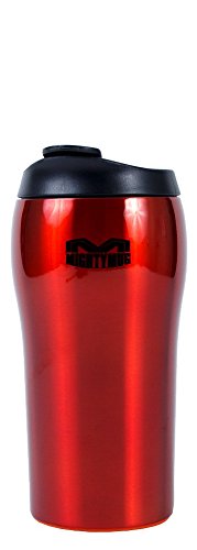 Mighty Mug - Stainless Steel Non-Tip Travel Mug - Double-Wall Insulated - Keeps Coffee, Tea and Drinks Hot for 6 Hours, Cold for 24 Hours, Leakproof, BPA-Free Tumbler, 16oz (2015 Red, 16oz)