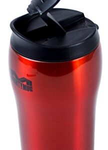 Mighty Mug - Stainless Steel Non-Tip Travel Mug - Double-Wall Insulated - Keeps Coffee, Tea and Drinks Hot for 6 Hours, Cold for 24 Hours, Leakproof, BPA-Free Tumbler, 16oz (2015 Red, 16oz)