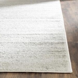 safavieh adirondack collection area rug - 9' x 12', ivory & silver, modern ombre design, non-shedding & easy care, ideal for high traffic areas in living room, bedroom (adr113b)