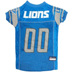 nfl detroit loins dog jersey, size: medium. best football jersey costume for dogs & cats. licensed jersey shirt.