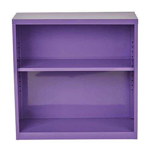 OSP Home Furnishings Metal Bookcase, Purple