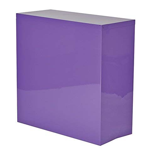 OSP Home Furnishings Metal Bookcase, Purple