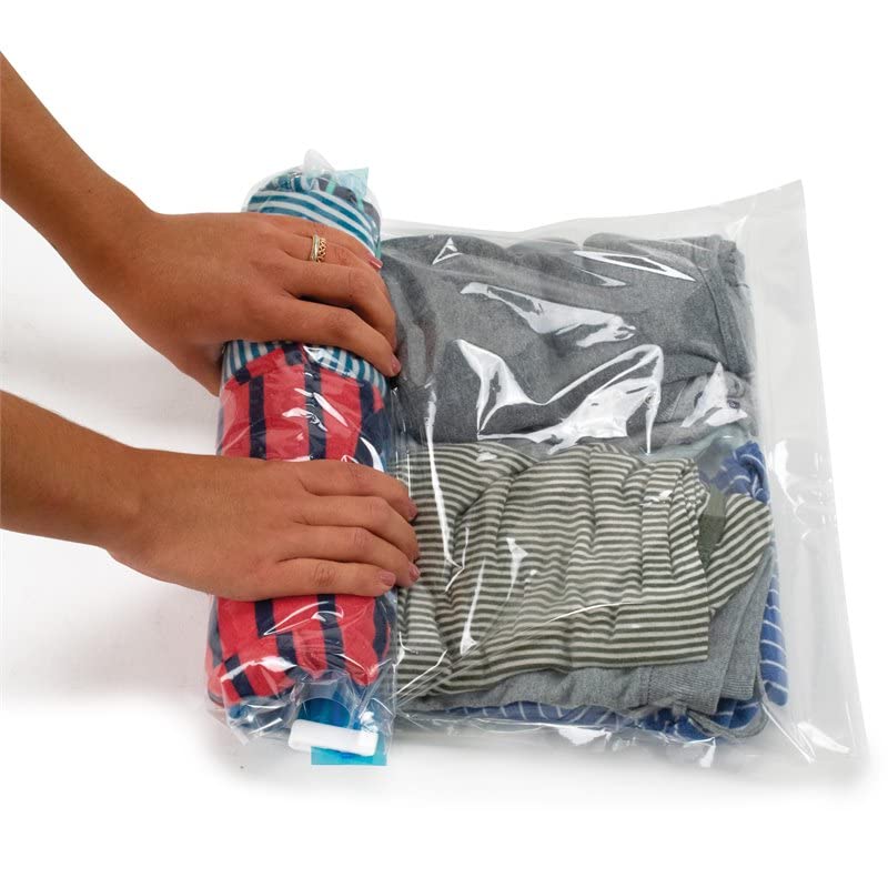 Miami CarryOn Roll-Up Space Saving Bags - No Vacuum Needed (4 Bags)