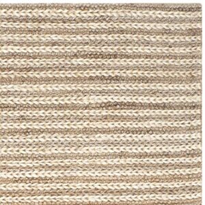 SAFAVIEH Natural Fiber Collection Area Rug - 5' x 8', Natural, Handmade Farmhouse Jute, Ideal for High Traffic Areas in Living Room, Bedroom (NF653A)