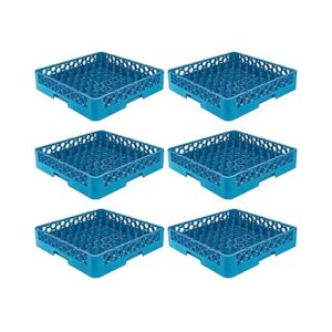 carlisle foodservice products rp14 opticlean plate rack, blue (pack of 6)