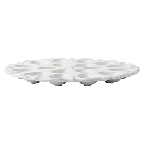 Juliska Berry and Thread Whitewash Deviled Egg Platter