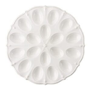 Juliska Berry and Thread Whitewash Deviled Egg Platter