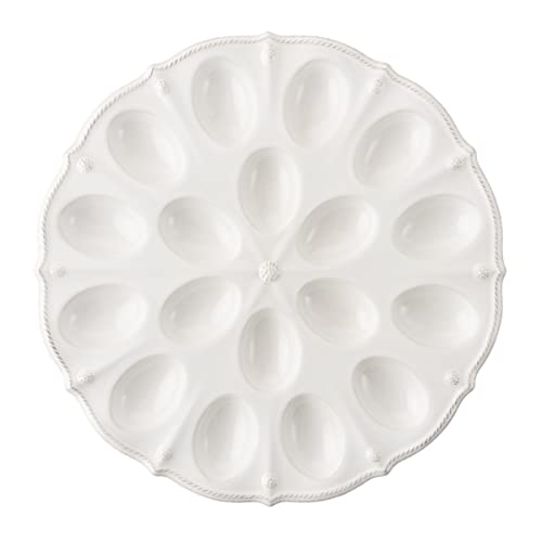 Juliska Berry and Thread Whitewash Deviled Egg Platter