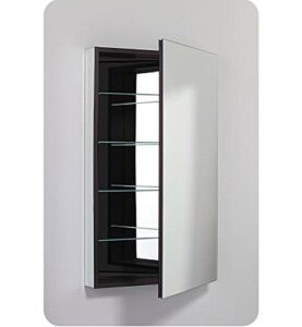 robern plm2440gre polished edge, classic gray interior, electric ̶ right hinge pl series 24" x 40" flat top cabinet