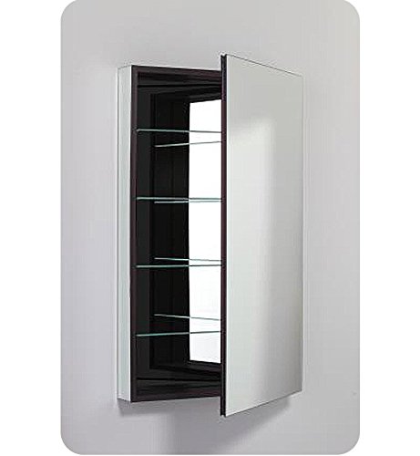 Robern PLM2440GRE Polished Edge, Classic Gray Interior, Electric ̶ Right Hinge PL Series 24" x 40" Flat Top Cabinet