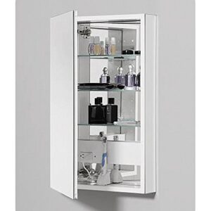 Robern PLM2440GRE Polished Edge, Classic Gray Interior, Electric ̶ Right Hinge PL Series 24" x 40" Flat Top Cabinet