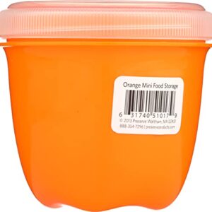 Preserve 8 oz 1 Count Round Orange Food Storage Container, 1 EA