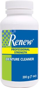 justi renew denture cleaner