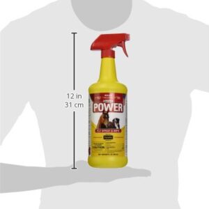 DURVET FLY 003-1020 698903 Power Fly Spray and Wipe for Horses, 32 oz