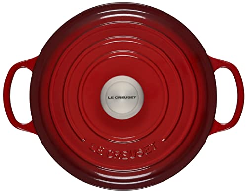 Le Creuset Enameled Cast Iron Signature Round Dutch Oven, 4.5 qt., Cerise