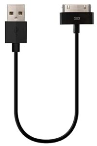 homespot short 30 pin iphone 4 cable apple mfi certified 8" 20cm compatible with iphone 4s 3g / 3gs, ipad 3 2 1 ipod - 1 pack