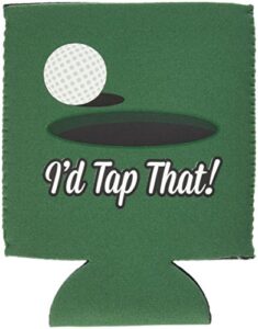 i'd tap that collapsible can coolie (1, hunter green)