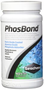 seachem phosbond phosphate silicate remover aquarium filter media, 250ml