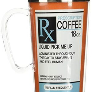 Spoontiques - Acrylic, Insulated Travel Mug - Prescription Coffee Cup - Coffee Lovers Gift - Funny Coffee Mug