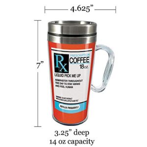 Spoontiques - Acrylic, Insulated Travel Mug - Prescription Coffee Cup - Coffee Lovers Gift - Funny Coffee Mug