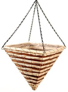 supermoss (29630) wood woven baskets - pyramid style, stratton 14"
