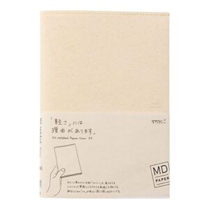 [midori] md series notebook jacket a5 h220~w310mm made of light and stout paper