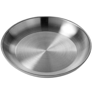american metalcraft dwsea14 stainless steel, double wall seafood tray, 14" dia.