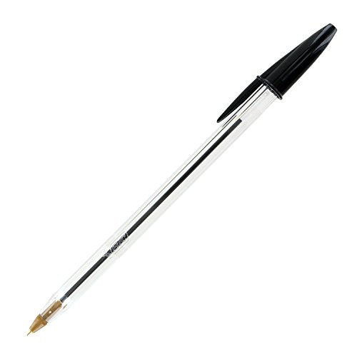 Bic Cristal Stic Medium Ball Pen, Black 10 ea ( Pack of 3)