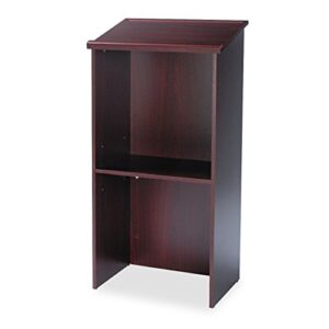 safco 8915mh stand-up lectern 23w x 15-3/4d x 46h mahogany