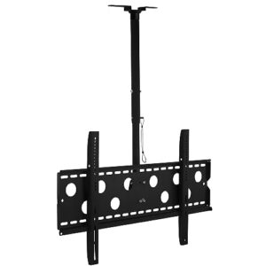 mount-it! tv ceiling mount, full motion height adjustable swivel tilting bracket for 42, 45, 47, 49, 50, 55, 60, 65, 70, 75, 80, 85, 90 inch, tvs 220 lbs capacity