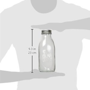 Grant Howard Frutta Del Pratto Embossed Glass Jar, 34 oz, Clear
