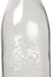 Grant Howard Frutta Del Pratto Embossed Glass Jar, 34 oz, Clear