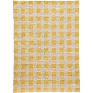 momeni rugs geo collection area rug, 5' x 7', yellow
