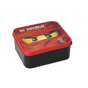 lego lunch box ninjago, bright red