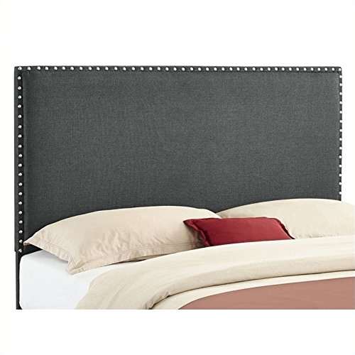 Linon Charcoal Full/Queen Contempo Headboard