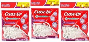 close-up precision floss picks 60 ct, pack of 3 (180 flossers)