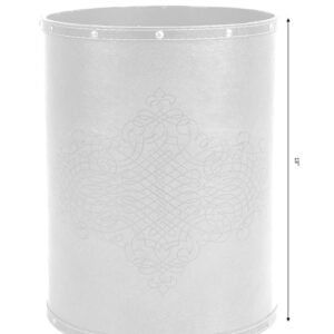 Vintiquewise(TM) Faux Leather Antique Design Waste Bin