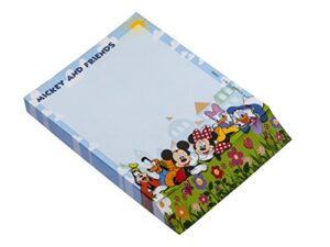 disney blue mickey and gang deluxe memo pad novelty multi-colored, 3"