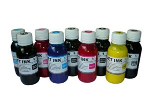 nd r@ 9x100ml pigment refill ink for epson 157 t580 stylus photo r2880, r3000 stylus pro 3800 3880 4880 t580 t605 k3