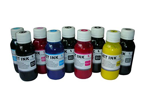 ND R@ 9x100ml Pigment Refill Ink for Epson 157 T580 Stylus Photo R2880, R3000 Stylus Pro 3800 3880 4880 T580 T605 K3