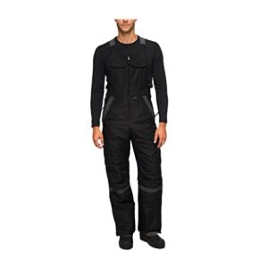arctix men's tundra ballistic bib overalls with added visibility, black, 4x-large/32" inseam