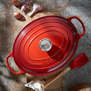 Le Creuset Enameled Cast Iron Signature Oval Dutch Oven, 5 qt. , Cerise