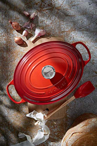 Le Creuset Enameled Cast Iron Signature Oval Dutch Oven, 9.5 qt., Cerise