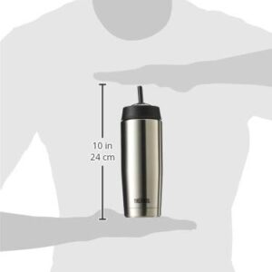 Thermos 18 Ounce Cold Cup with Straw, Stainless Steel