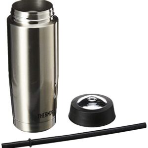 Thermos 18 Ounce Cold Cup with Straw, Stainless Steel