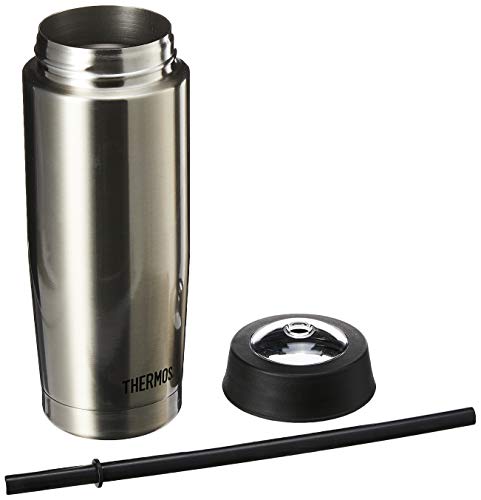 Thermos 18 Ounce Cold Cup with Straw, Stainless Steel