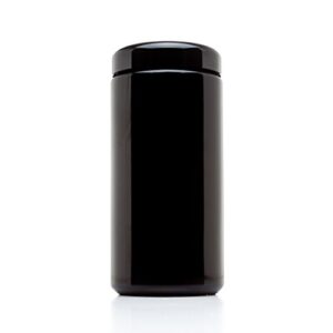 infinity jars 1 liter (34 fl oz) tall extra large black ultraviolet glass wide mouth screw top jar