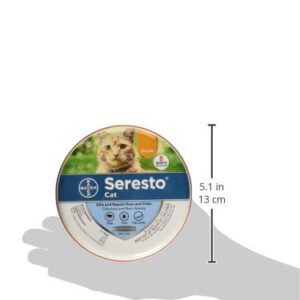 Bayer Animal Health Seresto Flea & Tick Collar for Cats, All Weights & Sizes, 8 Month Protection (3 Pack), Gray