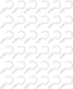 liberty160378 7/8" alloy steel cup hooks (pack of 36), white