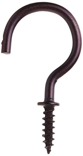 Liberty 160376 1-1/4" Cup Hooks (Pack of 18), Rubbed Bronze